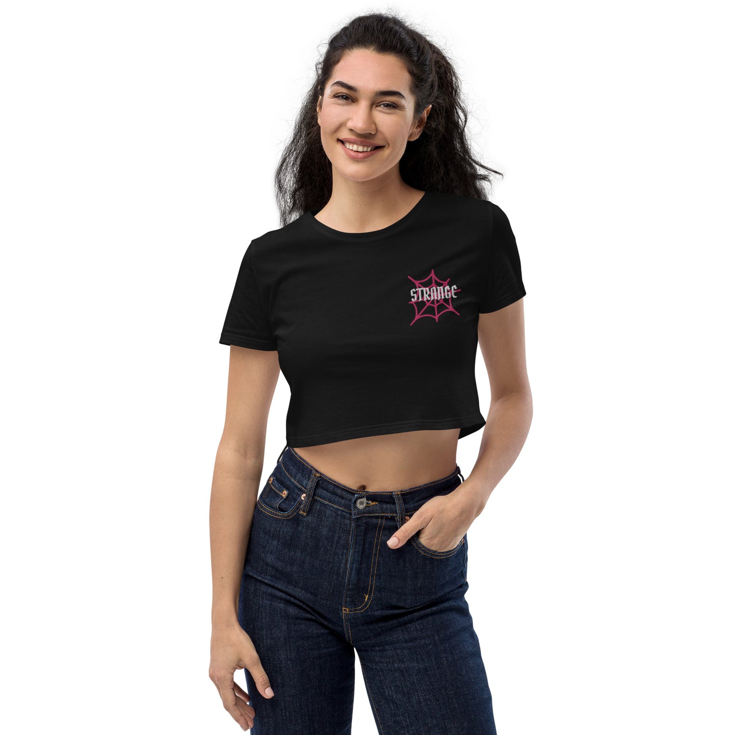 Strange Spider Web Crop Top